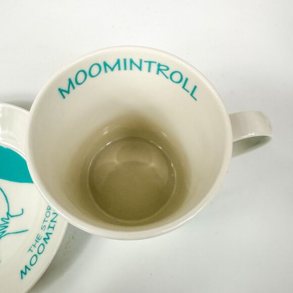 Yamaka Japan Moomintroll Teacup Saucer set Porcelain Blue Story of Moominvalley - Picture 7 of 8